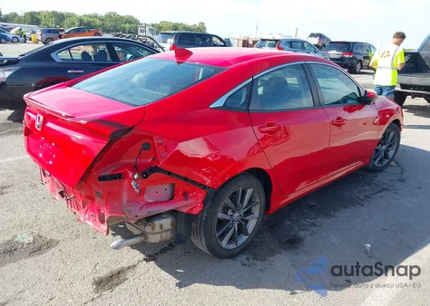 2021 Honda Civic Ex z USA, uszkodzony, nr VIN 2HGFC1F39MH700773